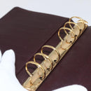 LOUIS VUITTON Taiga Agenda MM Day Planner Cover Acajou R20416 LV Auth 166846-20