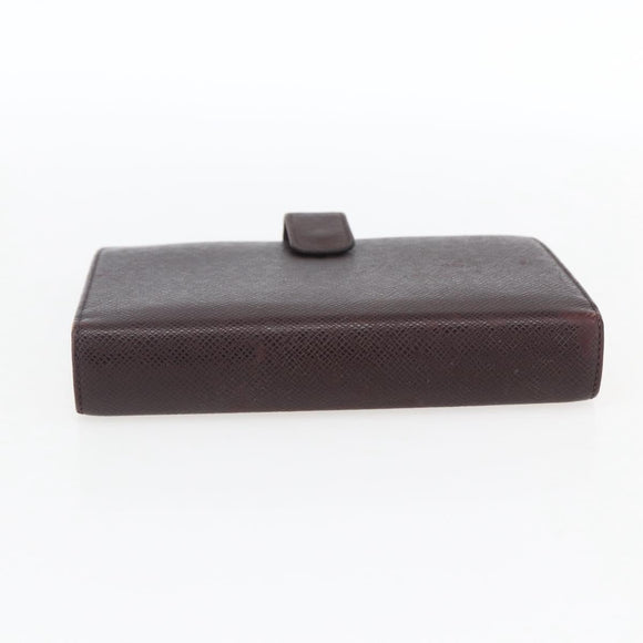 LOUIS VUITTON Taiga Agenda MM Day Planner Cover Acajou R20416 LV Auth 166846