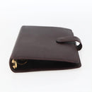 LOUIS VUITTON Taiga Agenda MM Day Planner Cover Acajou R20416 LV Auth 166846-6