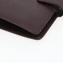 LOUIS VUITTON Taiga Agenda MM Day Planner Cover Acajou R20416 LV Auth 166846-14