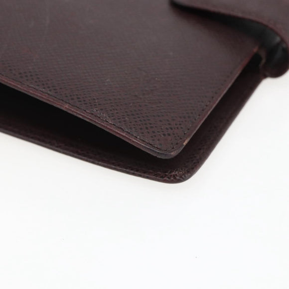 LOUIS VUITTON Taiga Agenda MM Day Planner Cover Acajou R20416 LV Auth 166846