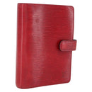 LOUIS VUITTON Epi Agenda MM Day Planner Cover Red R20047 LV Auth 166847-1
