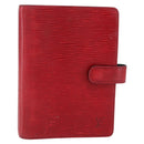 LOUIS VUITTON Epi Agenda MM Day Planner Cover Red R20047 LV Auth 166847-13