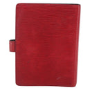 LOUIS VUITTON Epi Agenda MM Day Planner Cover Red R20047 LV Auth 166847-2