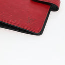 LOUIS VUITTON Epi Agenda MM Day Planner Cover Red R20047 LV Auth 166847-14