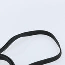 Salvatore Ferragamo Gancini Hand Bag Nylon 2way Black Silver Auth 166849-10