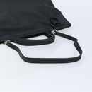 Salvatore Ferragamo Gancini Hand Bag Nylon 2way Black Silver Auth 166849-9