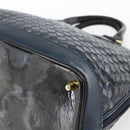 BALLY Hand Bag Leather Black Gold Auth 166850-10