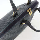 BALLY Hand Bag Leather Black Gold Auth 166850-6