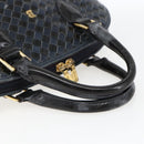 BALLY Hand Bag Leather Black Gold Auth 166850-7