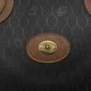 Christian Dior Honingraat Canvas Handtas PVC Zwart Goud Authentic 166851-17