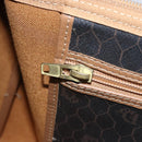 Christian Dior Honingraat Canvas Handtas PVC Zwart Goud Authentic 166851-21