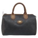 Christian Dior Honingraat Canvas Handtas PVC Zwart Goud Authentic 166851-13
