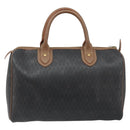 Christian Dior Honingraat Canvas Handtas PVC Zwart Goud Authentic 166851-2
