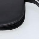 CELINE Shoulder Bag Leather Black Gold Auth 166854-12