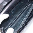 CELINE Shoulder Bag Leather Black Gold Auth 166854-17