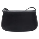 CELINE Shoulder Bag Leather Black Gold Auth 166854-3