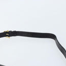 CELINE Shoulder Bag Leather Black Gold Auth 166854-8