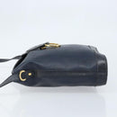 Christian Dior Shoulder Bag PVC Black Gold Auth 166855-5