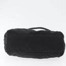 PRADA Hand Bag Nylon 2way Black Silver Auth 166856-5