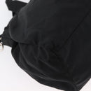PRADA Hand Bag Nylon 2way Black Silver Auth 166856-17