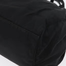 PRADA Hand Bag Nylon 2way Black Silver Auth 166856-18