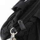 PRADA Hand Bag Nylon 2way Black Silver Auth 166856-10