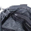PRADA Hand Bag Nylon 2way Black Silver Auth 166856-23