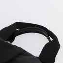 PRADA Hand Bag Nylon 2way Black Silver Auth 166856-14