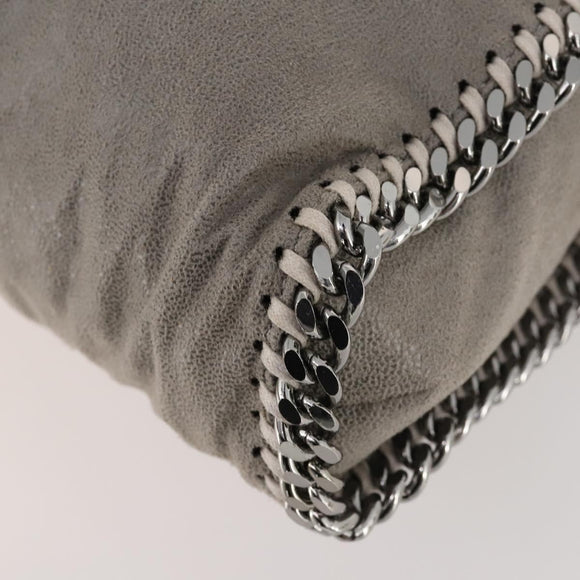 Stella MacCartney Chain Falabella Bag polyester 2way Gray 234387 Auth 166859