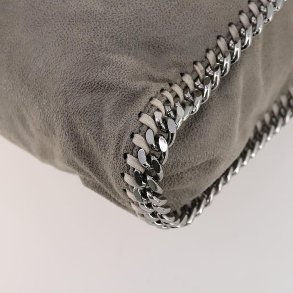 Stella MacCartney Chain Falabella Bag polyester 2way Gray 234387 Auth 166859