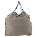 Stella MacCartney Chain Falabella Bag polyester 2way Gray 234387 Auth 166859-2