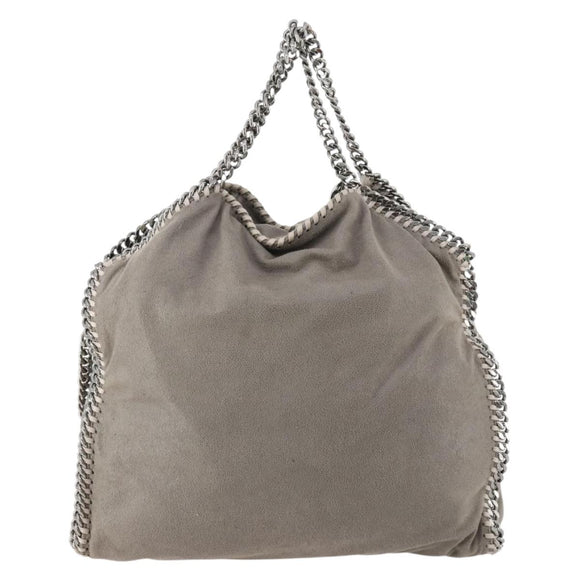 Stella MacCartney Chain Falabella Bag polyester 2way Gray 234387 Auth 166859