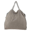 Stella MacCartney Chain Falabella Bag polyester 2way Gray 234387 Auth 166859-3