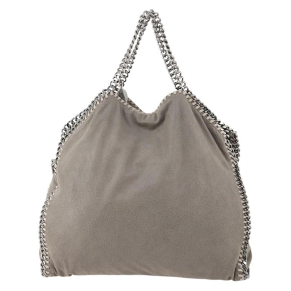 Stella MacCartney Chain Falabella Bag polyester 2way Gray 234387 Auth 166859