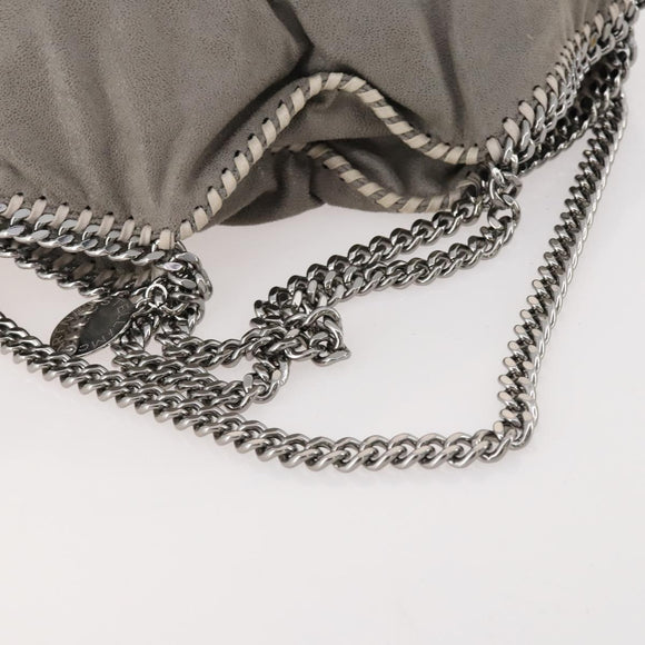 Stella MacCartney Chain Falabella Bag polyester 2way Gray 234387 Auth 166859