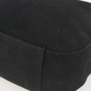 PRADA Hand Bag Suede Black Silver Auth 166861-9