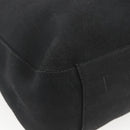 PRADA Hand Bag Suede Black Silver Auth 166861-16