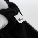 PRADA Hand Bag Suede Black Silver Auth 166861-12