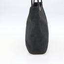 PRADA Hand Bag Suede Black Silver Auth 166861-3