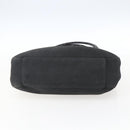 PRADA Hand Bag Suede Black Silver Auth 166861-5