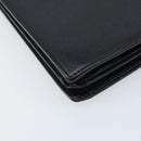 SAINT LAURENT Hand Bag Leather Black Auth 166862-14