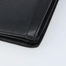 SAINT LAURENT Hand Bag Leather Black Auth 166862-15