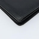 SAINT LAURENT Hand Bag Leather Black Auth 166862-16
