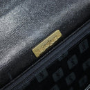 SAINT LAURENT Hand Bag Leather Black Auth 166862-11
