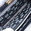 SAINT LAURENT Hand Bag Leather Black Auth 166862-12