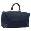 CELINE C Sulky Boston Bag Canvas Navy Auth 166863-1