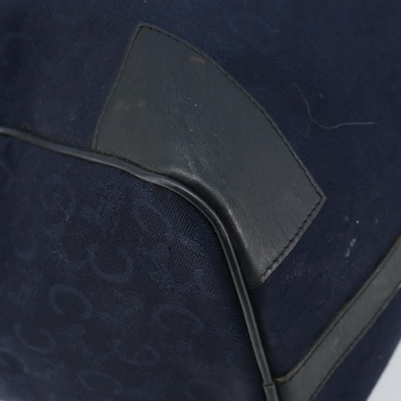 CELINE C Sulky Boston Bag Canvas Navy Auth 166863