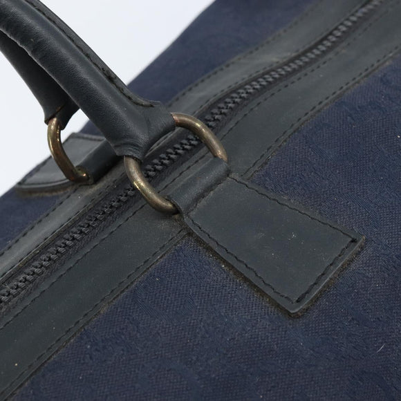 CELINE C Sulky Boston Bag Canvas Navy Auth 166863