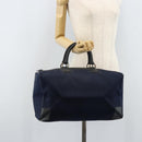 CELINE C Sulky Boston Bag Canvas Navy Auth 166863-22
